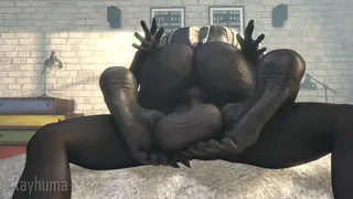 Venom Marvel Gay Hentai: Big Black Cock Anal Ride