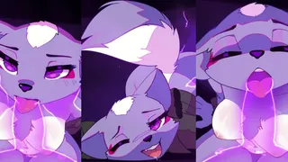 Furry Ghost Anthro Hentai: Big Penis Facial Cumshot