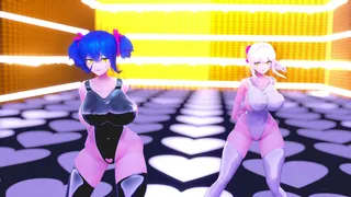 Mikoto & Hime Dance Gallery Swimming Race [Bran]