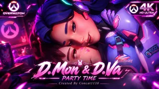 D.Mon & D.va White Concat1110 4K60FPS No Watermark