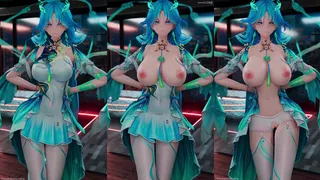 WuWa R18 MMD Qingxiao Elley Duhe Money On The Dash Cat Walk