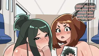 Intense Train Threesome My Hero Academia First Animation