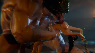 Bayonetta Torn by Lion of Jabir