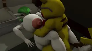 Gardevoir & Glaceon Get Fucked