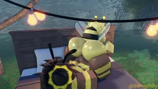 Hung King Bee Served by Fat Assed Bee Drone