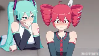 Naughty Miku Relaxing After a Concert