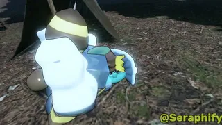 Thick Slime Girl Fucks Hung Bee Boy in Forest Part 2