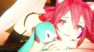 Playful Fox Teto Loves Playing With Her Master