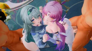 Honkai Star Rail Fu Xuan and Firefly Parody
