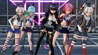 Shimakaze & Fleet Girls: Cynical Night Plan MMD R15 Obe