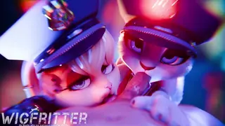Lola Bunny x Judy Hopps POV Blowjob