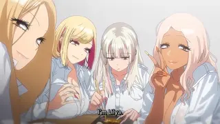 3D Hentai: Businessman Gangbanged by Busty Gyaru Harem