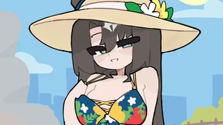 OC Foxgirl Beach Sex Scene