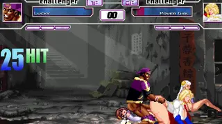 Lucky vs Powergirl Hentai Battle
