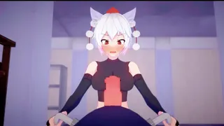Momiji Inubashiri Breeding Mount Scene