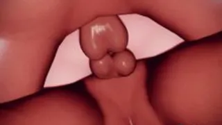 Danza dinamica e sesso di Tifa con scuotimento dei fianchi