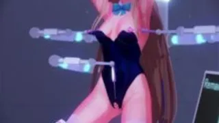 Flying Horse Toki (Bunny) VS Forced Crab Stance Ecstasy Machine Leg-Closing Endurance Game Machine Rape