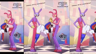 Pomni Sandwich Scene