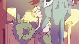 Star Butterfly’s Double Penetration by The Eagle With No Name