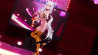 【Hypnotic Gentleman Hand MMD】 Golden Micro Bikini F*buki Being Teased While PiNK CAT