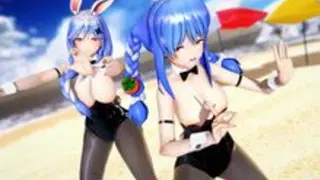 Usada Pekora x Pekora Mama - Love Wrapped Dance Hall【VTuber】SEX Version