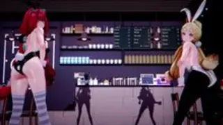 No.87【Alice&Yuzuha 愛麗絲&浮波柚葉】'HyunA - Lip & Hip' Eine Nacht leidenschaftlicher Liebe mit den beiden in der schönen Sommernacht ❤️⚠️futa Warnungen Futanari SEX Warning⚠️