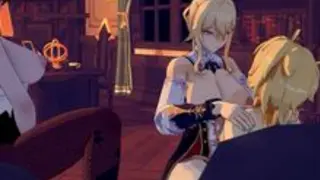 [Genshin] Überstunden im Büro 深夜加班 - Jean, Rosaria 琴, 罗莎莉亚