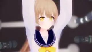 Tickling Weakness Exploitation Leads to Full-Body Confusion Orgasm [Blue Archive / Azusa Hifumi]