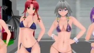 Red Devil Swimsuit Gas Station