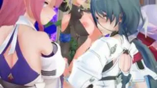 [Honkai: Star Rail] Full Cast On-Screen Orgy Quartet [Reupload]