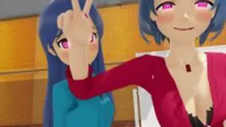 【Miura Azusa・Kisaragi Chihaya】Hypnotizing Idols into Being Lewd! Who Would've Thought That Girl Would Willingly Become a Butt-Shaking Idiot Idol! 'Delusional Mobile Phone Girl (lol)