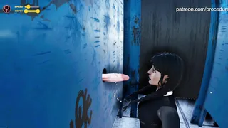 3D Yetişkin Oyunu: Banyo, Oral Seks, Derin Boğaz, Yüz Seks, Yüze Boşalma, Gotik, Halka Açık, Rule34