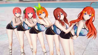 ناكانيو إيتشيكا x ناكانو نينو x ناكانو ميكو x ناكانو يوتسوبا x ناكانو إيتسوكي - صعودًا وهبوطًا [Gotoubun no Hanayome]