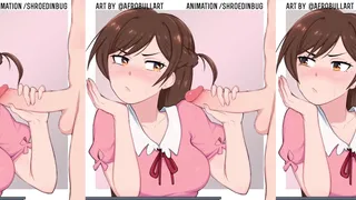 Chizuru Ichinose handjob [Afrobull]