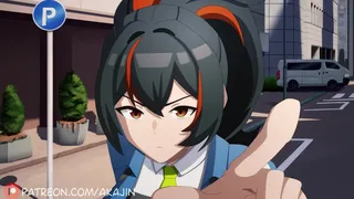 Zhu Yuan ti becca ad attraversare fuori dalle strisce (Akajin)
