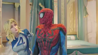 L'invisibilità di Sue Storm è inutile su Spidey - Animazione sessuale Marvel Rivals