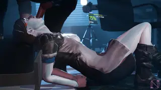 Bocca femminile 3D sexy scopata in profondità