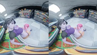 Brite Bomber - Deepthroating pubblico di un cazzo Futa nel corridoio numero 5 - Fortnite VR Rule34