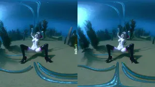 Wuthering Waves Carlotta ve Zani dokunaçlı su altı VR