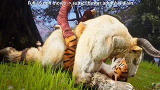 Minotauro e Tigre nel prato