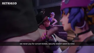 3D Animation Cumshot Facial Overwatch Public