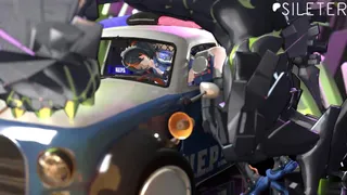 Farbauti Pounding ZhuYuan Through Police Car