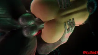 Ada Wong e Suora Violentate da un Gigantesco Pene di Lupo Mannaro (Halloween)