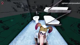 Juego Adulto 3D Mamada Garganta Profunda Sexo Facial Eyaculación Facial Harley Quinn Prisión Rule34