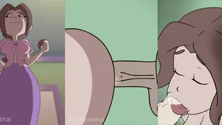 Animazione Sedere Allargato Grandi Tette Sesso Orale Tette che Rimbalzano Cartone Animato Eiaculazione Hentai Regola 34