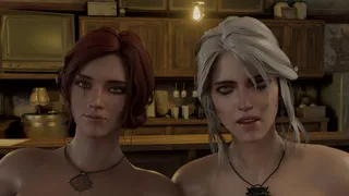 Ciri fucks Triss in the tavern. True Facials