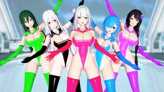 Emilia x Rem x Echidna x Elsa x Crusch - MISTER【Re: Zero】Tenues JK Sexy