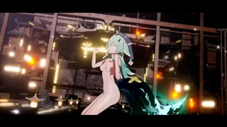 Huohuo Hentai Honkai Star Rail Ragazza Volpe Danza Nuda Hit And Run Mmd 3D Tutti i Colori CMP