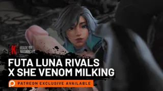 Futa Luna Rivals x She Venom Milking