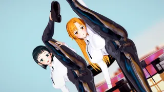 Asuna x Kirigaya Suguha - Anaconda【Sword Art Online】